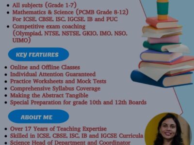 Tuition classes (Online and offline)